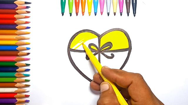 Heart Gift🎁: Easy Drawing for kids смотреть онлайн
