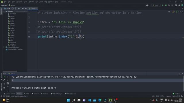 String Indexing in Python | Python Course | Video - 16 смотреть онлайн