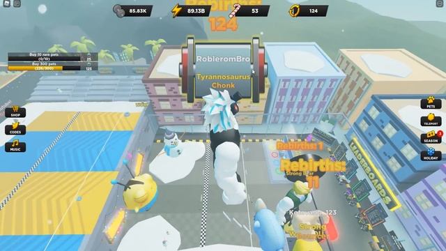 КАЛЕНДАРЬ ПОДАРКОВ И НОВОГОДНИЙ ИВЕНТ В СИМУЛЯТОРЕ СТРОНГМЕНА! ЮТУБЕРСКИЙ ПИТОМЕЦ! ROBLOX Strongman смотреть онлайн