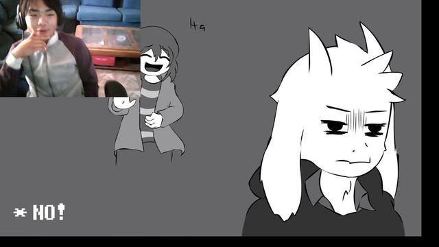 Undertale Asriel x Frisk Caribun Animated Dub reaction video смотреть онлайн