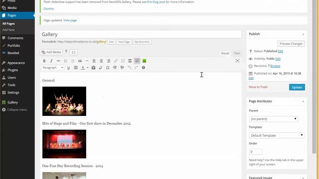 Adding Nextgen Galleries to a page or post in WordPress смотреть онлайн