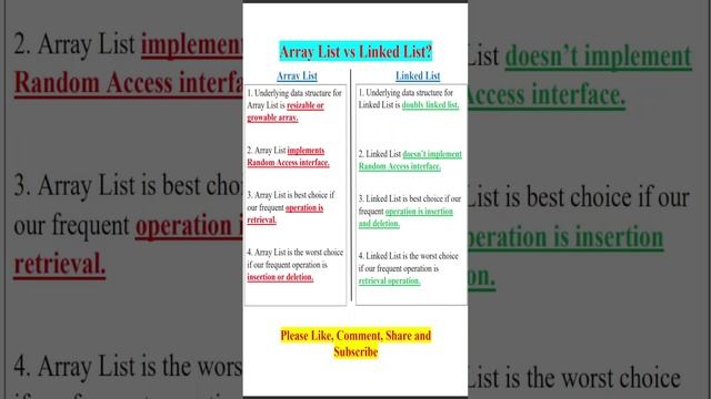 Java Interview Question - Difference between Array List and Linked List смотреть онлайн