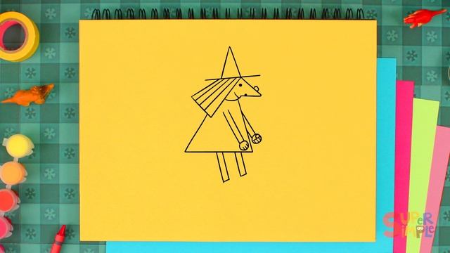 How to Draw A Witch | Simple Drawing Lesson for Kids | Step By Step смотреть онлайн