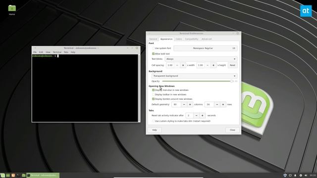 How to disable the transparent terminal background in Linux Mint смотреть онлайн