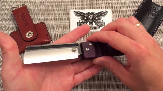Распаковка и обзор ножа Atroposknife Dr.  Zed Mini Purple Limited