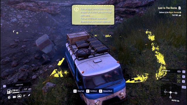Snowrunner | Delivery of Jeep by Van смотреть онлайн