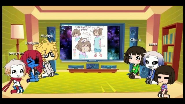 Undertale react to Frisk au themes смотреть онлайн
