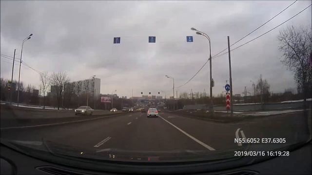 Driving in Moscow agglomeration: Текстильщики - Дубровицы 16/03/2019 (timelapse 4x) смотреть онлайн