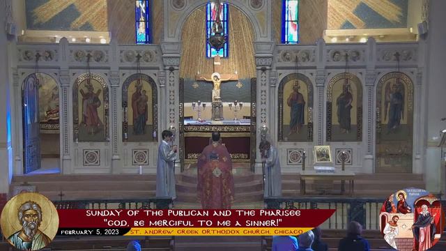 2-05-2023 -Orthros and Divine Liturgy for Sunday of the Publican and the Pharisee смотреть онлайн