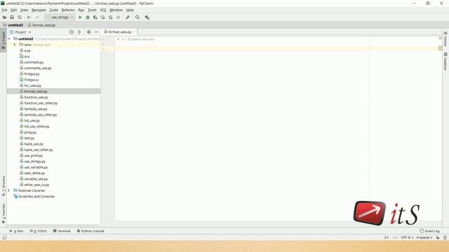 2.5 The format method | Python Tutorial | ITS смотреть онлайн