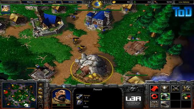 Warcraft III #7 -LykingsPro Human vs Human (Turtle Rock) смотреть онлайн