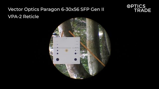 Vector Optics Paragon 6-30x56 SFP Gen II Reticle VPA-2 | Optics Trade Reticle Subtensions
