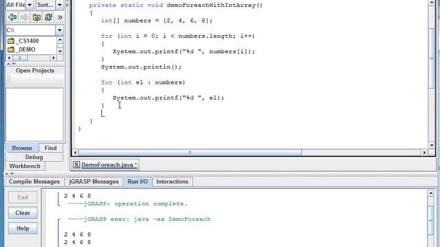 Java Basice - Foreach Loop Examples смотреть онлайн