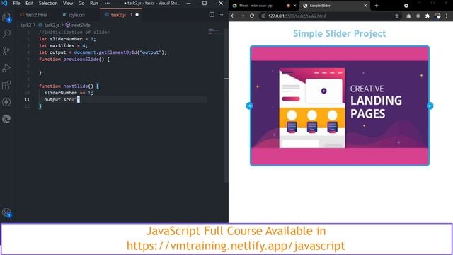 Simple JavaScript Slider Project for Beginners in Telugu with Subtitles #VenkateshMogili #WebGuru смотреть онлайн