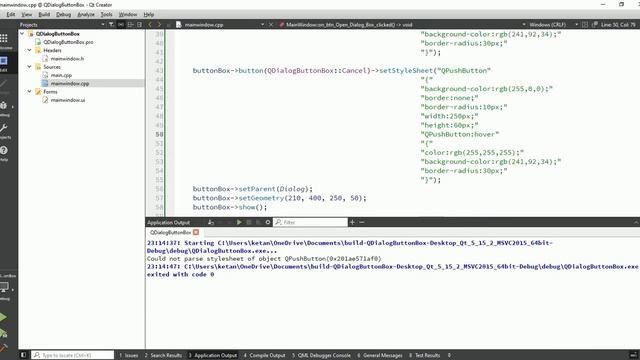 Qt C++ GUI Application Tutorial | Qt QDialogButtonBox | How to Make Attractive QDialogButtonBox смотреть онлайн