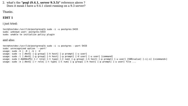 Ubuntu: How to log in to specific postgresql version? смотреть онлайн