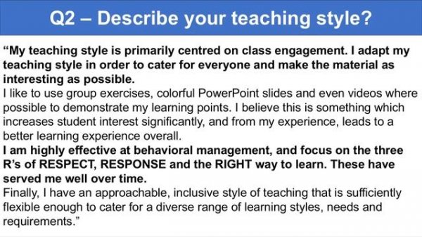 TEACHER INTERVIEW Questions and Answers! (PASS Teaching Interview)