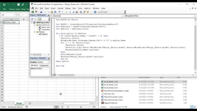 How to merge multiple Excel files to one file. смотреть онлайн