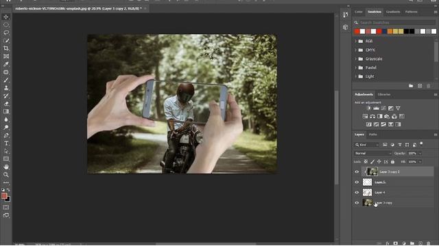 How to create Mobile Mask using Photoshop layers and clipping mask смотреть онлайн