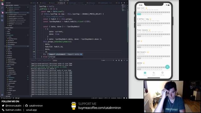 Part 4 - Uzual.App - Habit & Mood tracker application with React Native & graphQL смотреть онлайн