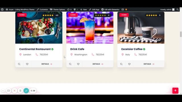 How to setup Google / Yelp Near By Listings widget - Aryan - Listing & Directory WordPress Theme смотреть онлайн