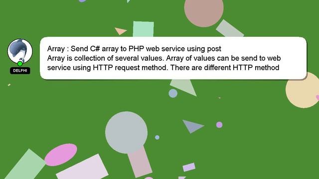 Array : Send C# array to PHP web service using post смотреть онлайн