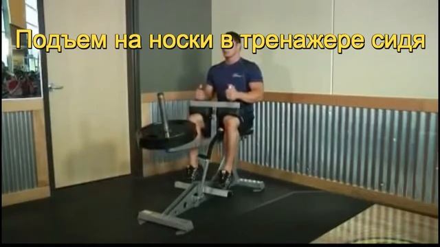 Как накачать икры!Подъем на носки в тренажере сидя смотреть онлайн