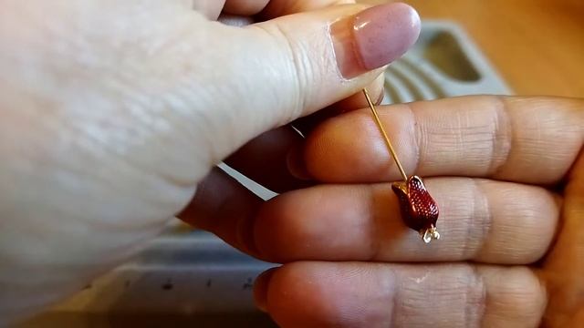 Собираю комплект "Цветок граната". Использую фурнитуру из магазина Beebeecraft. Ссылки внизу. смотреть онлайн