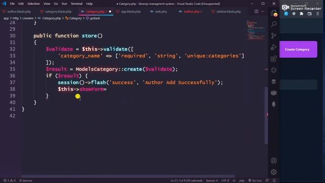 #3 Add Category | LMS in Laravel livewire смотреть онлайн