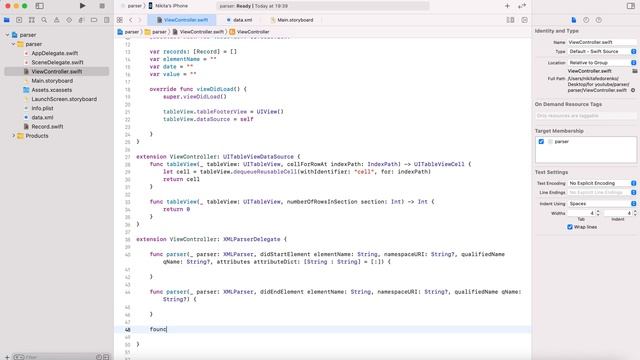Swift XMLParser смотреть онлайн