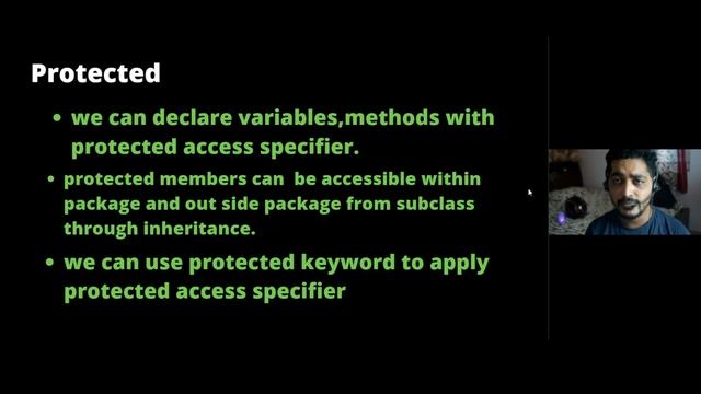 Access specifiers in Java смотреть онлайн