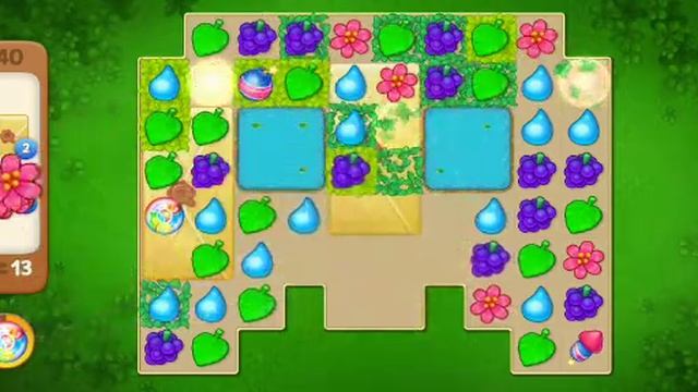 The Last Garden Игра три в ряд - сад 40 уровень Игра без интернета смотреть онлайн