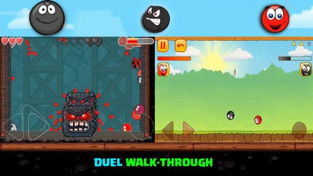 RED BALL 3 VS RED BALL 4 DUEL wALKTHROUGH ALL BALLS FUSION GAMEPLAY WITH BOSS BATTLE IN RED BALL3 смотреть онлайн