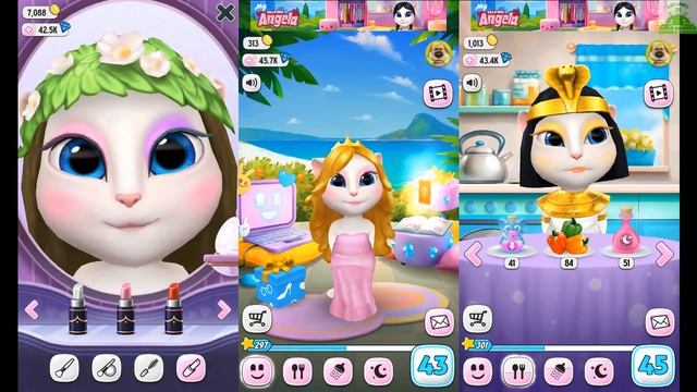 My Talking Angela Gameplay - Great Makeover For Children HD смотреть онлайн