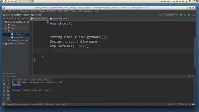 105 Java Set Get methods ex مثال عن دالتين الوضع والحصول في جافا смотреть онлайн