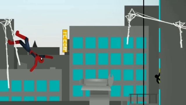 Spiderman VS Goblin and Scorpion (Stick Nodes) | With sound effects | Stick Animation Zone смотреть онлайн