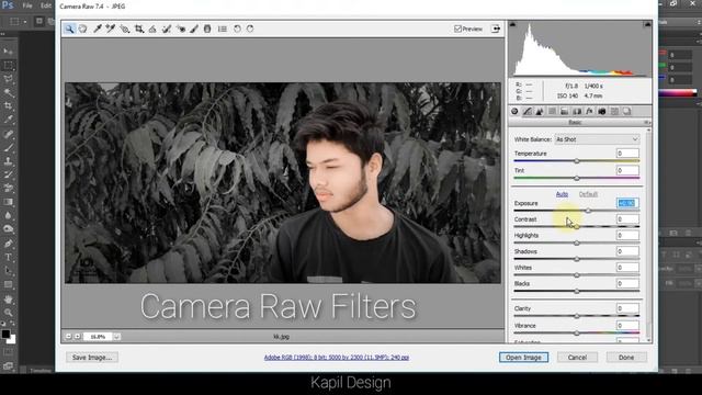 How to Enable Camera Raw filters in Adobe Photoshop #kapildesign #kapil_design смотреть онлайн