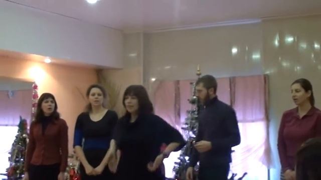 Рождество в доме культуры ВОГ. 10.01.2016. Колядка на русском жестовом языке (Ампелос Курск) смотреть онлайн