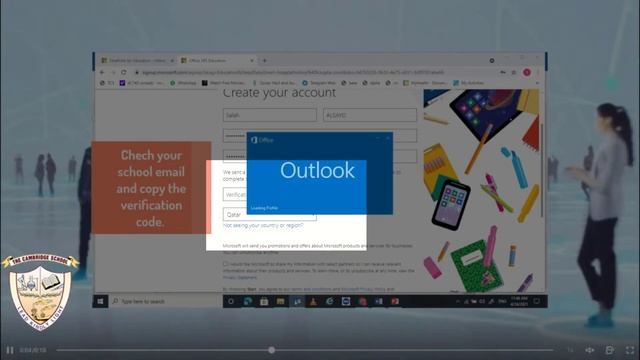 Creating school account in Microsoft with I TB one drive смотреть онлайн