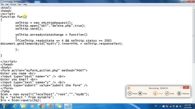 Punjabi revolution tutorials PHP AJAX part 4 смотреть онлайн