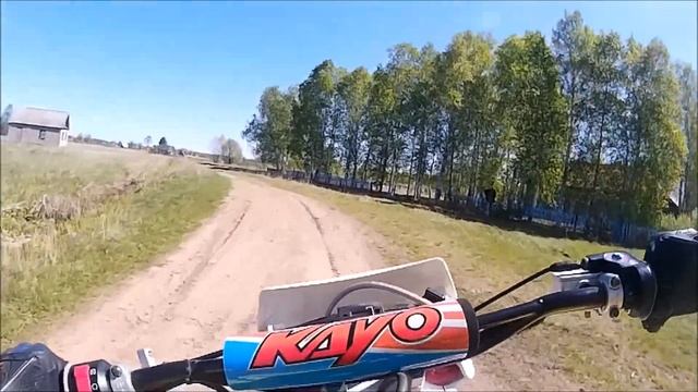 Покатухи на Kayo k1 Motolend crf и старуха Honda Часть3 смотреть онлайн
