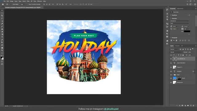 How To Design Vacation Social Media Banner (Photoshop Tutorial) смотреть онлайн