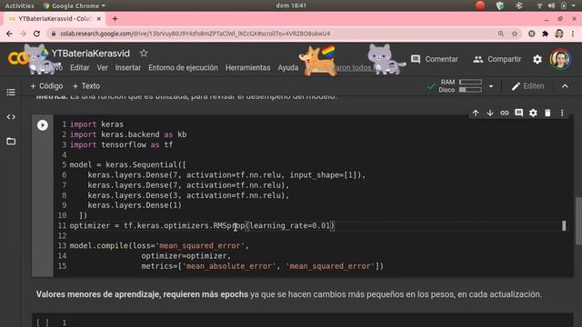 ? El ejemplo más sencillo: Regresión lineal con Keras |Deep Learning | Red Neuronal | Python смотреть онлайн