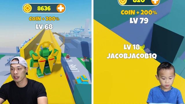 Roblox Transforming Toy Simulator!? Noob vs Pro vs Hacker! Kids Gameplay смотреть онлайн