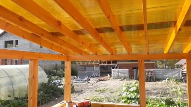 Осенние работы в огороде.Урожай тыквы и кабачков.Лук хорош! Готовлю обед и варю качотту. смотреть онлайн