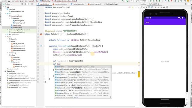 How to use view binding on Fragments with kotlin | Android Studio Kotlin Lecture 02 смотреть онлайн