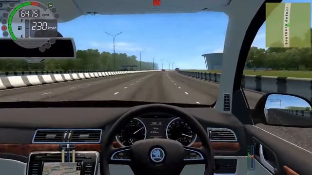 City Car Driving 1.5.8 | Skoda Superb Top Speed - 2014  - Real Physics !