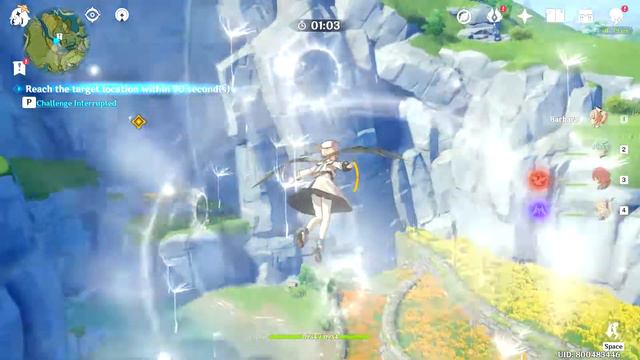 Genshin Impact : Dandy's Wind Gliding Time Challenge at Qingce Village смотреть онлайн