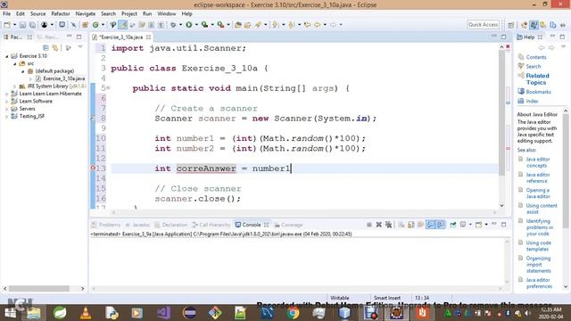 Introduction To Java Programming Exercise 3 10a смотреть онлайн