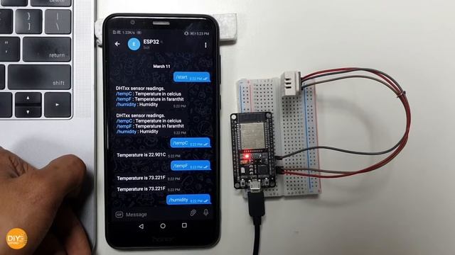 IoT Temperature & Humidity Monitor | ESP32 + DHT22 + Telegram Bot смотреть онлайн